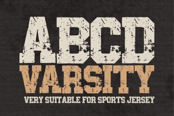 ABCD Varsity: A Bold Typeface for Athletic & Vintage Design