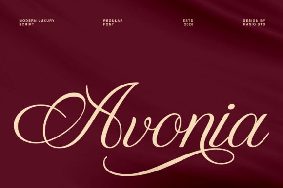 Avonia: Elevating Design with a Modern Script Font