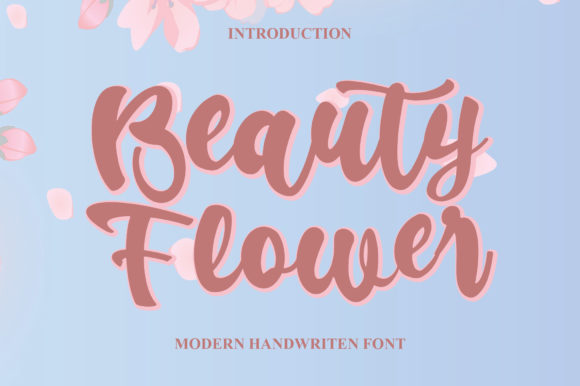 Beauty Flower: A Sweet & Romantic Font for Designers