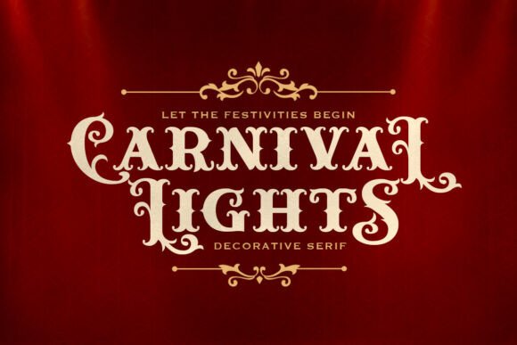 Carnival Lights: A Retro Serif with Festive Flair