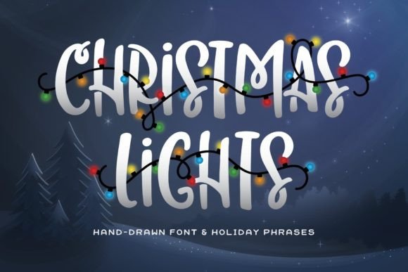 Christmas Lights: A Festive Typography Asset for Designers