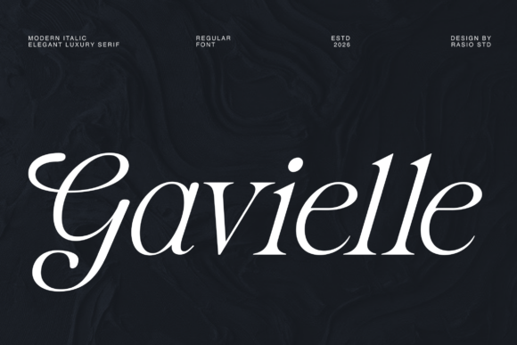 Gavielle: The Serif Font for Luxury Branding