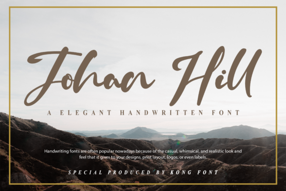Johan Hill: The Modern Script Font for Authentic Design