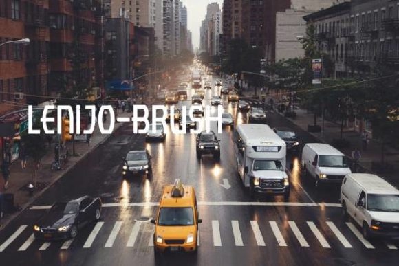 Lenjo Brush: Modern Display Typography for Bold Designs