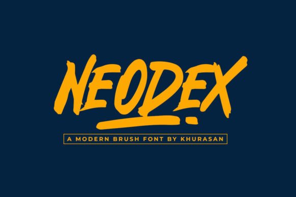 Neodex: A Modern Brush Font for Bold Design
