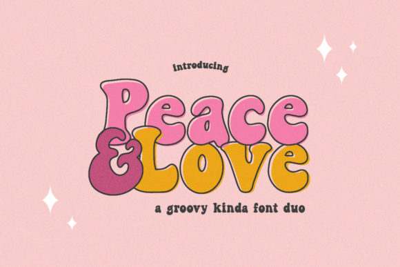 Peace and Love: A Retro Font for Playful Design