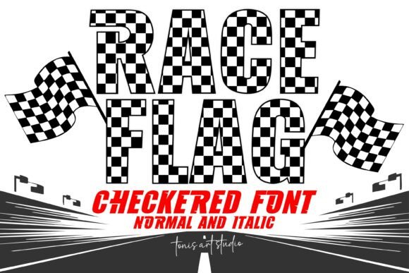 Race Flag Checkered: Dynamic Typography for High-Impact Design