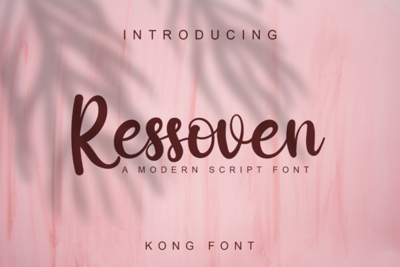 Ressoven: The Playful Script Font for Modern Designers
