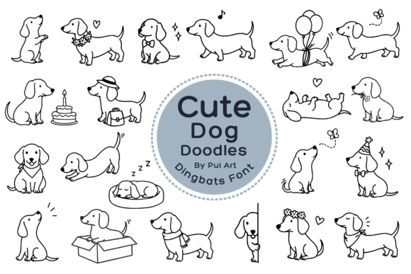 The Adorable Impact of a Cute Dog Doodle Font
