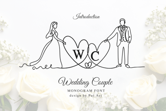 Wedding Couple Monogram: The Elegant Typeface for Lasting Romance